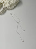 Heart Ball Drop Layered Necklace