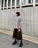 Chain Stripe Half Cardigan