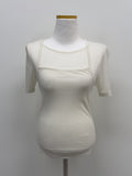 Halter Bustier Short Sleeve T-Shirt