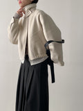 [wool100%/handmade] Bijo Collar Wool Short Blouson