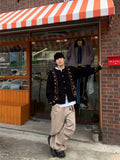 Structured Cargo Cut Out Pants