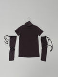 [Warmer set] Turtleneck half T-shirt