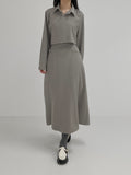 Pie Bustier Wrap Loose Fit Shirt