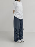 Sporty lettering overfit short sleeve T-shirt