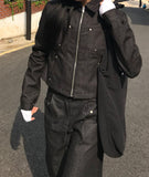RIVET LINE DENIM JACKET