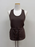 Button Halter Knit Bustier
