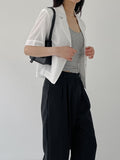 [summer] Wrinkle free semi-wide slacks