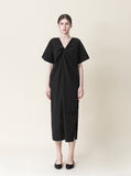 Rose Twist V-Neck One Piece