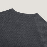 Lau Ribbed Henley Neck Long Sleeve