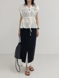 Jijel shirring flare blouse