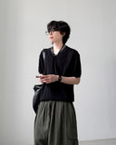 Mary V-neck Half Knit