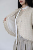 Bolero tassel tweed jacket