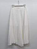 Wrinkle Flare Long Skirt
