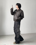 Peter Crop Leather Jacket