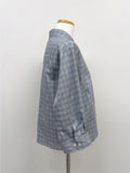 Tartan Check Three Quarter Crop Shirt