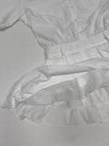 [Belt SET] Romi Collar Pleated Mini One Piece