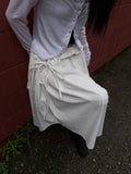 POCKET SHIRRING STRAP SKIRT