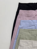 [summer] Modern Linen Two-Tuck Wide Slacks