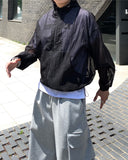 Summer Beach Net Hood Zip-Up