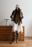 Bohemian Damaged Slit Knit