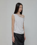 Braided Drape One-Shoulder Top