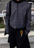 COLLARLESS CURVE JACKET