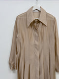 Bridget Pintuck See-Through Long Shirt One Piece