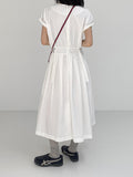 Bijo Nylon Pleated Long One Piece