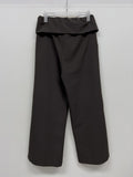 Folding Pintuck Wide Slacks