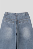 Lef Two-Pocket Curved Denim Pants