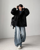 Motive Zip-up Wide Denim