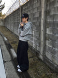 Nordic Slub Wide Flare Denim Pants