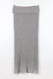 High Roll Up Long Skirt