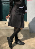 RIVET LINE DENIM SKIRT