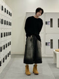 Orb Incision Crop Denim Jeans