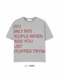 Trying Lettering Crop Short Sleeve T-shirt