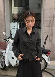 MINI CHECK CROP SHIRT