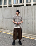 Chain Stripe Half Cardigan