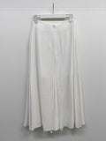 Wrinkle Flare Long Skirt
