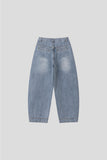 Lef Two-Pocket Curved Denim Pants