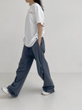 Sporty lettering overfit short sleeve T-shirt