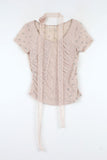 Flower Scarf Shirring Tee