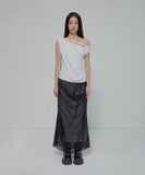 Braided Drape One-Shoulder Top