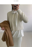 Mochi Angora Round Crop Cardigan