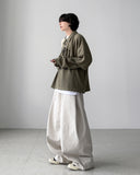 Natty Herringbone Balloon Pants