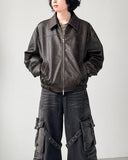 Peter Crop Leather Jacket