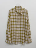 Linen Vintage Check Overfit Shirt