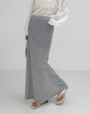 Shimmer Stripe Maxi Banding Skirt