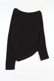 Modern Unbalance Shoulder Knit