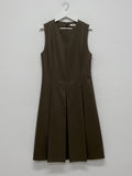 Mychel sleeveless pleated long one piece
